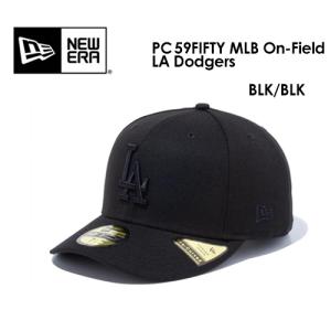 送料無料 NEW ERA ニューエラ CAP 帽子 ロサンゼルス・ドジャース/PC 59FIFTY MLB On-Field LA Dodgers オンフィールドキャップ BLK/BLK 13561938｜surfer