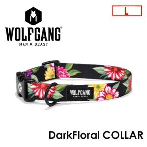 送料無料 WOLFGANG MAN＆BEAST ウルフギャング 犬 首輪 原産国 USA/DarkFloral COLLAR サイズ(L)｜surfer