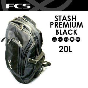 あすつく FCS エフシーエス バック リュック/Stash Premium BLACK スタッシュ｜surfer