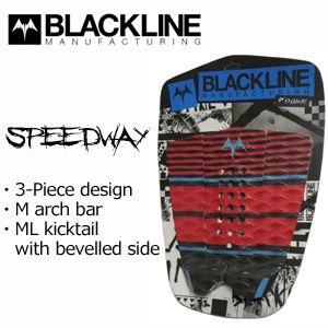 デッキパッチ デッキパッド BLACKLINE ブラックライン/SPEEDWAY｜surfer