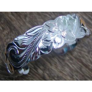 ハワイアンジュエリー ブレスレット Kuuipo 愛 ハイビスカス シルバー