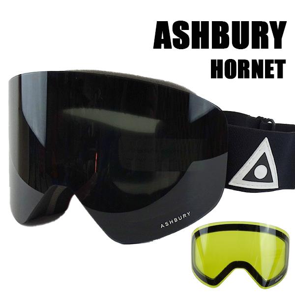 値下げしました！アシュべリー スノボ ゴーグル ASHBURY HORNET BLACK TRIAN...