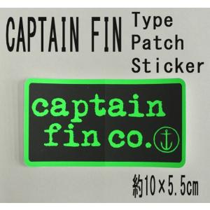 CAPTAIN FIN/キャプテンフィン TYPE PATCH NEON GREEN STICKER/ステッカー シール スケボー