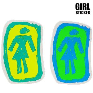 ガール ステッカー シール GIRL OG LOGO NEONS STICKER 【J】 STICKER/ステッカー 2COLOR 大きめ[返品、交換及びキャンセル不可]