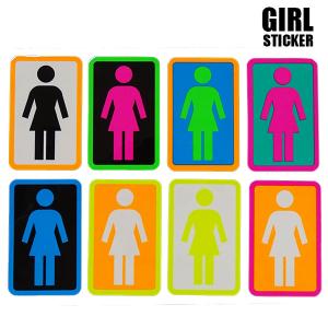 ガール ステッカー シール GIRL OG LOGO NEONS STICKER 【L】 STICKER/ステッカー 8COLOR[返品、交換及びキャンセル不可]