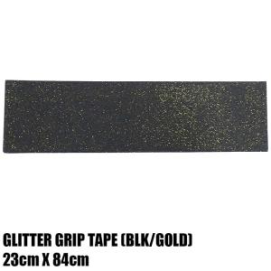 メール便 送料込み！GLITTER GRIP TAPE【BLACK/GOLD】スケートボード用 グリップテープ 9x33 デッキテープ スケボー GRIP TAPE ［返品、交換及びキャンセル不可]｜surfingworld