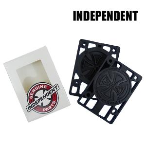INDEPENDENT/インデペンデント GENUINE PARTS RISER PAD 1/4 BLACK 6mm ライザーパッド ハードタイプ スケボー [返品、交換不可]