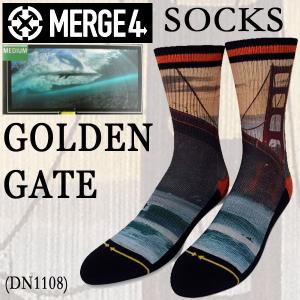 値下げしましたMERGE4/マージフォー GOLDEN SOCK NELLY DAVE NELSONコラボ 男性靴下 メンズ ソックス