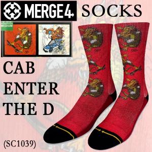 値下げしましたMERGE4/マージフォー CAB ENTER THE D SOCK  STEVE CABALLEROコラボ 男性靴下 メンズ ソックス