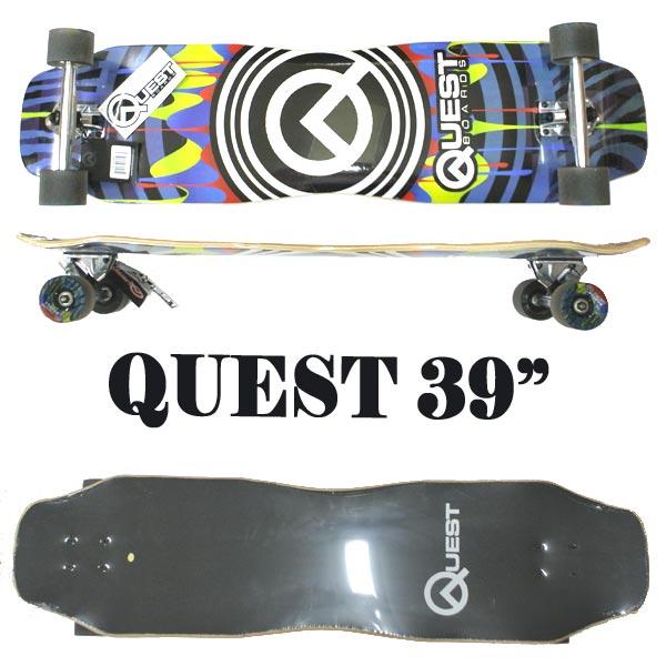 QUEST/クエスト QUEST DRIPS 39 INCH LONGBOARD ロングスケートボー...