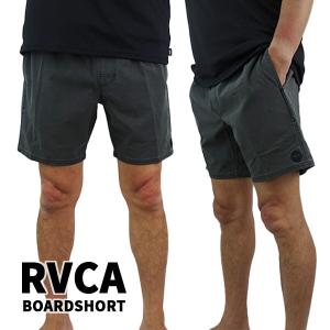 RVCA サーフパンツ 海パン VA PIGMENT ELASTIC SHORT 17 BOARDSHORTS RVCA BLACK ルーカ ルカ 海水パンツ メンズ 水着 メール便対応 [返品、キャンセル不可]｜surfingworld