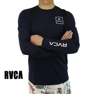 RVCA/ルーカ メンズ長袖 サーフTシャツ ラッシュガード RVCA SURF SHIRT L/S BLACK UVA/UVB 男性用水着 UVカット AVYWR00117[返品、交換不可]クリックポスト対応｜surfingworld