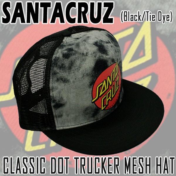 SANTACRUZ/サンタクルズ CLASSIC DOT TRUCKER HAT BLACK/TIE...