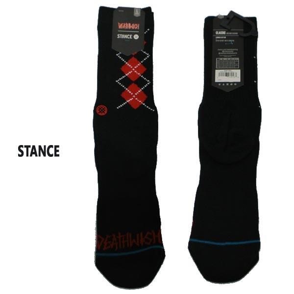 STANCE/スタンス DEATH WISHモデル DEATH WISH BLACK SOCK スケ...