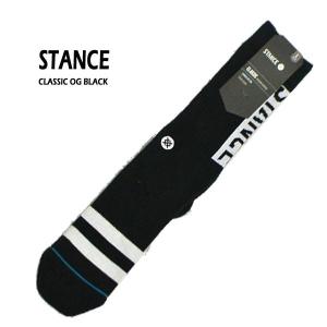 STANCE/スタンス CLASSIC OG BLACK SOCK スケーターソックス 男性靴下 メンズ ソックス｜surfingworld