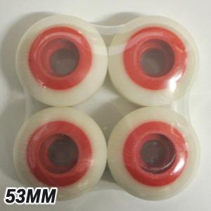 STEADFAST/ステッドファスト TWO TONE WHEEL 53mm WHITE/RED スケートボード ブランク ウィール [返品、交換不可]｜surfingworld