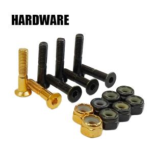 SW HARD WARE/ハードウェア ALLEN 六角 1 インチ BLACK/GOLD メタリックゴールド ボルト/ビス/ナット 工具別売り[返品、交換不可]
