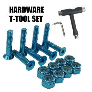 SW HARD WARE/ハードウェア ALLEN 六角 1 インチ メタリックブルー ボルト/ビス/ナット T-tool付き  工具付き 2022[返品、交換不可]｜surfingworld