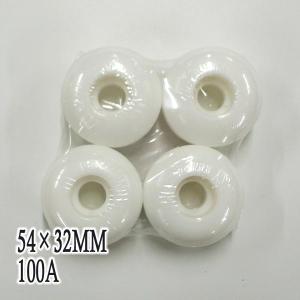 SW WHITE WHEEL 54×32mm 100A スケートボード BLANC WHEEL/ブランク ウィール スケボー SK8 [返品、交換不可]｜surfingworld