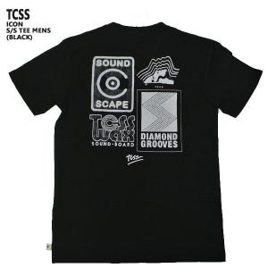 値下げしました！TCSS/The Critical Slide Society ICON TEE BLACK ザクリティカルスライドソサイエティ 半袖Tシャツ T-shirts メンズ 男性用 メール便対応｜surfingworld