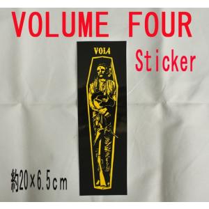 値下げしました！VOL4/VOLUME FOUR/ボリュームフォー BLACK/YELLOW STICKER/ステッカー シール スケボー
