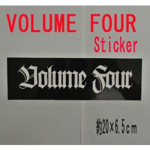 値下げしました！VOL4/VOLUME FOUR/ボリュームフォー LOGO STICKER/ステッカー WHITE シール スケボー