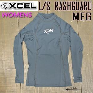 値下げしましたXCEL/エクセル レディース 長袖ラッシュガード PERFORMANCE 6oz UPF50+ MEG 女性用 水着 スポーツウエア