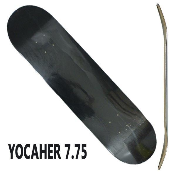 YOCAHER BLANK DECK STAINED BLACK 7.75 DECK SK8 スケー...