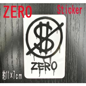 ZERO/ゼロ HARDLUCK BLACK STICKER/ステッカー シール スケボー