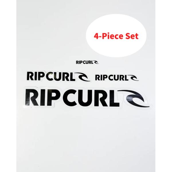 RIP CURL リップカール ステッカー C01-029 4枚セット Black Logo ステッ...