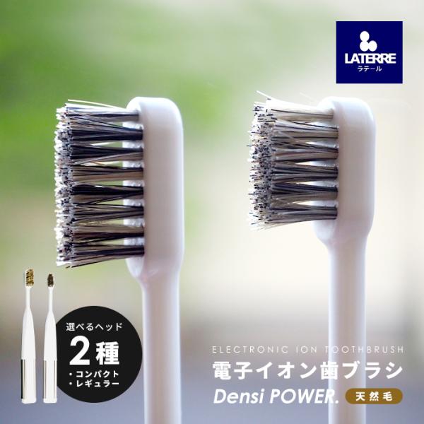 ラテール デンシパワー 天然毛 馬毛 ミディアム スモールヘッド 電子イオン歯ブラシ