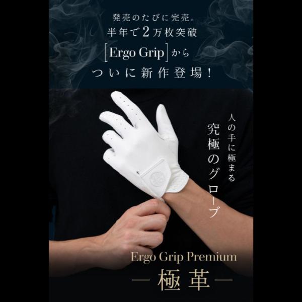 【公式】 松岡手袋 エルゴグリップ Ergo Grip premium 極革 ゴルフ グローブ メン...