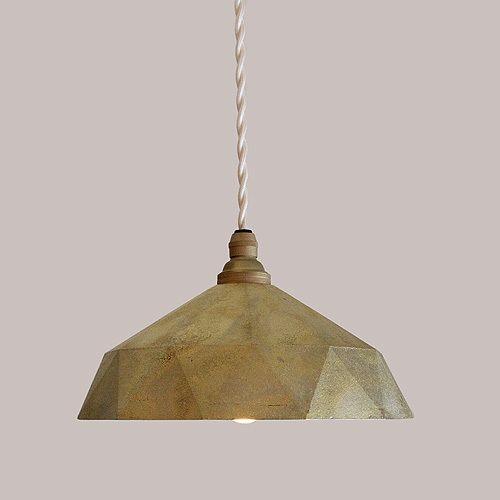 照明器具　FUTAGAMIのペンダントランプ　真鍮鋳肌　明星大