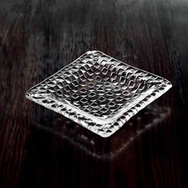 スガハラ プレート グリッドプレート 17cm深皿 クリア