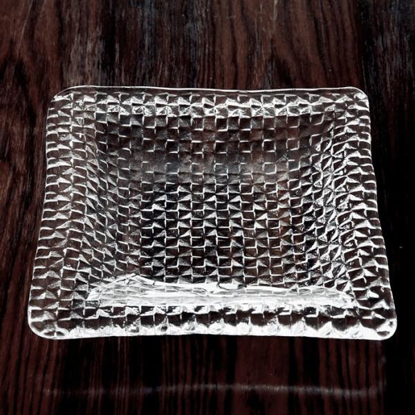 スガハラ プレート グリッドプレート 23cm深皿 クリア