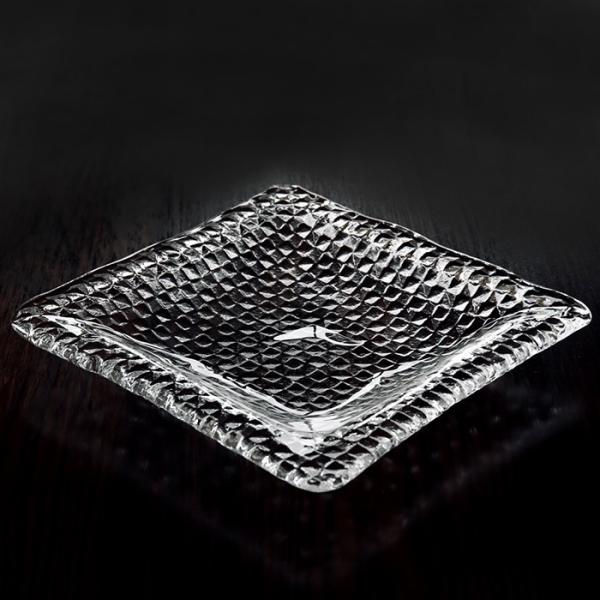 スガハラ プレート グリッドプレート 26cm深皿 クリア