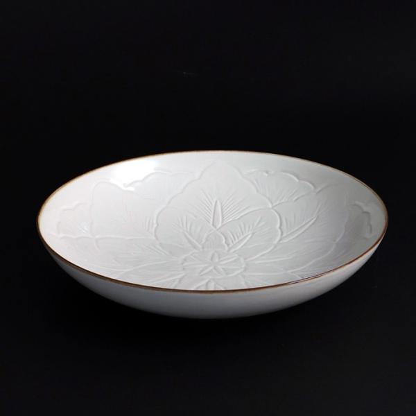 有田焼 JICON 磁今 花彫浅鉢　大 大治将典デザイン φ230xh51