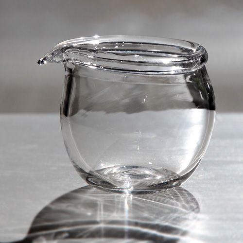 河上智美　フチ折りミルクピッチャー丸