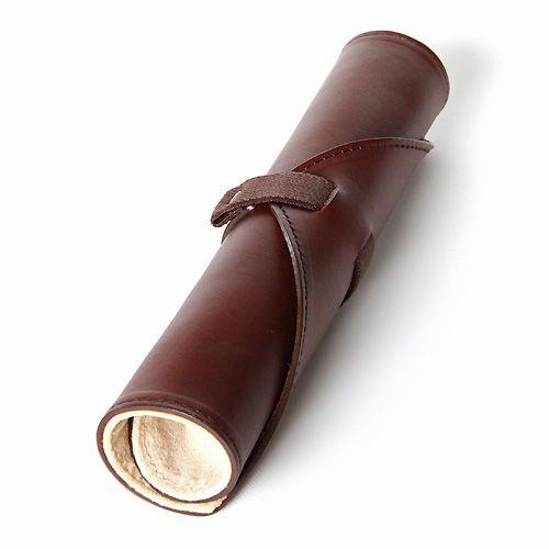 m+ペンケース ROTOLO　 Suede　タバコ