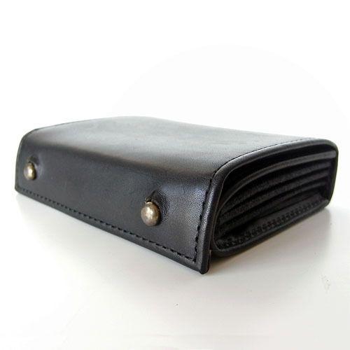 コンパクトな財布　m+ エムピウ MILLEFOGLIE2 Pig ブラック×ブラック（送料割引対象...