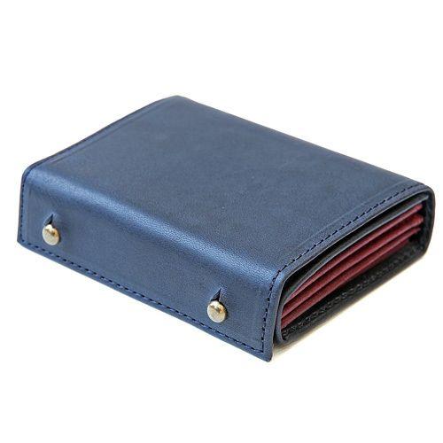 コンパクトな財布　m+ エムピウ MILLEFOGLIE2 25 Pig ネイビー（送料割引対象外品...