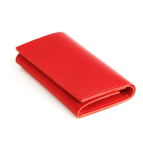 コンパクトな財布　m+ エムピウ straccio ストラッチョ ブッテーロ　レッド