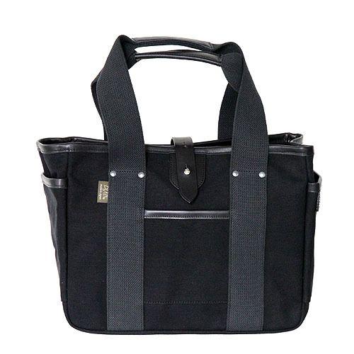 PLAIN　キャンバスバッグワークトートS　ブラック