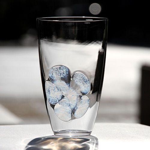 sghr  スガハラ グラス blume ブルーメ タンブラー　クリア（クリア／花白）