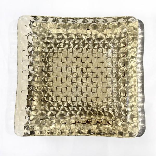 スガハラ プレート グリッドプレート 23cm深皿　タン