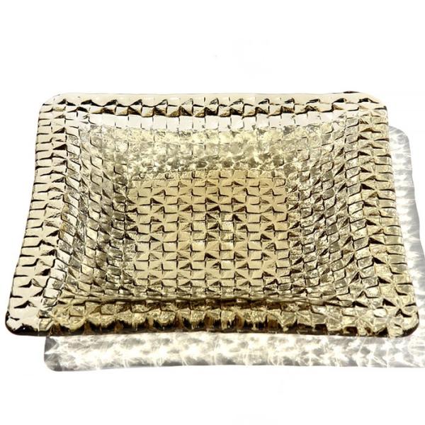 スガハラ プレート グリッドプレート 26cm深皿 タン