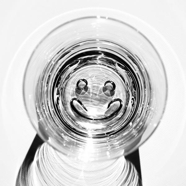 スガハラ グラス nico ニコ  オールドグラス スマイル　クリア