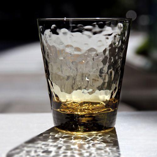 スガハラ グラス dimple　 ディンプル  オールドグラス　タン