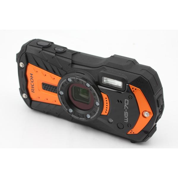 RICOH WG-70 オレンジ リコー 本格 防水 デジタルカメラ