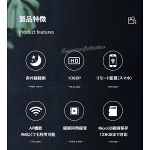 防犯カメラ 小型 充電式 監視カメラ 録画機不...の詳細画像2
